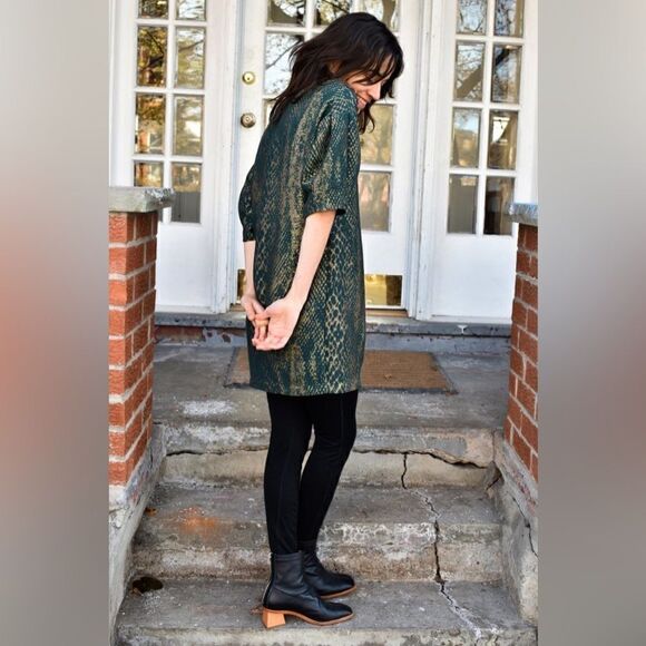 EVE GRAVEL TRAIN TO PARIS DRESS IN SNAKE 🐍 L - Picture 3 of 13
